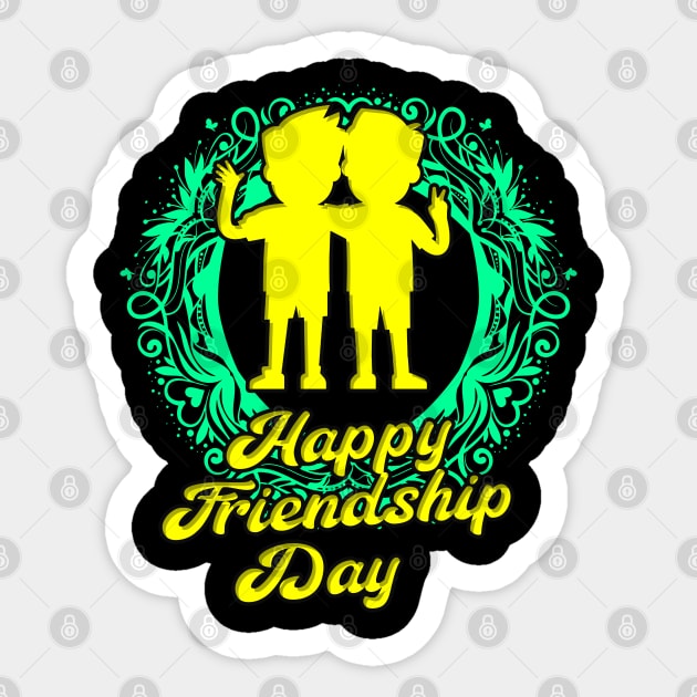 Happy friendship day Sticker by Crow Creations